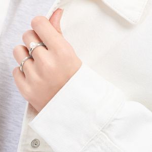 Jersey Pearl Viva pearl ring in silver