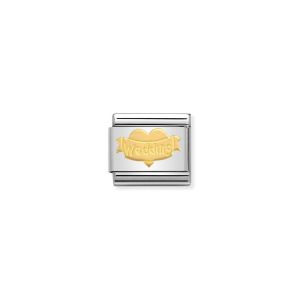 Nomination Classic Wedding Heart Charm - 18k Gold - 030162/32