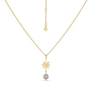 Annie Haak Wish Upon A Star Labradorite Gold Necklace
