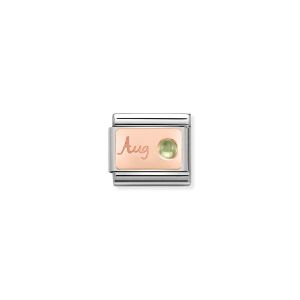 Nomination Rose Gold Classic August Birthstone Charm - 430508/08