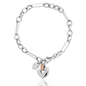 Clogau Silver Cariad Heart Bracelet XX3CRBR6