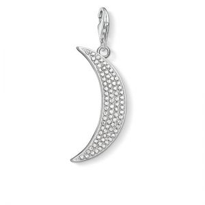 Thomas Sabo Charm Pendant, Pavé Moon Y0009-051-14