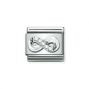 NOMINATION Composable Classic SYMBOLS Steel, Cubic Zirconia and Silver 925 Infinity 330304_41