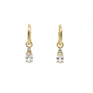 Georgini A Christmas Journey Baby Oval Earrings - Gold - IE1066G