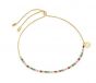 Sif Jakobs Ellera Tennis Bracelet - Gold with Multicolour Zirconia