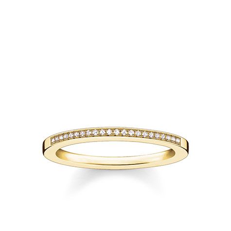 Thomas Sabo Slim Gold and Diamond Ring