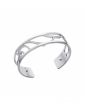 Les Georgettes Floral 14mm Silver and Zirconia Finish Bangle 70318071608000