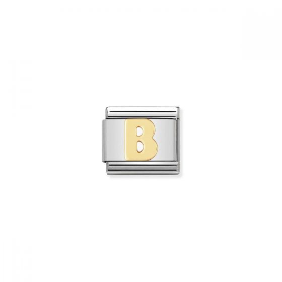 Nomination Gold Classic Letter Charm - B