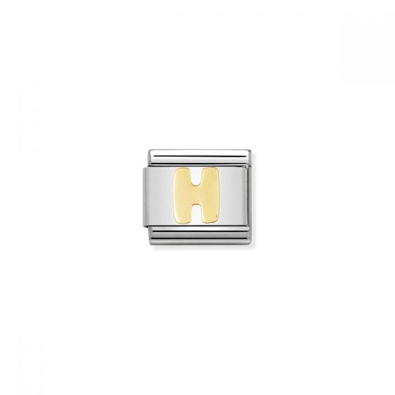 Nomination Gold Classic Letter Charm - H