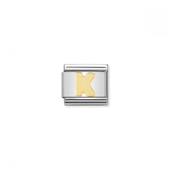 Nomination Gold Classic Letter Charm - K