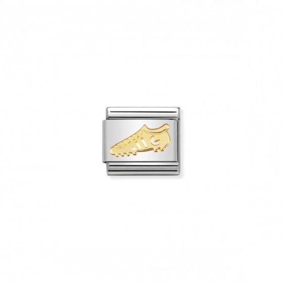 Nomination Classic Sports Charm - 18k Gold Football Boot 030106_04