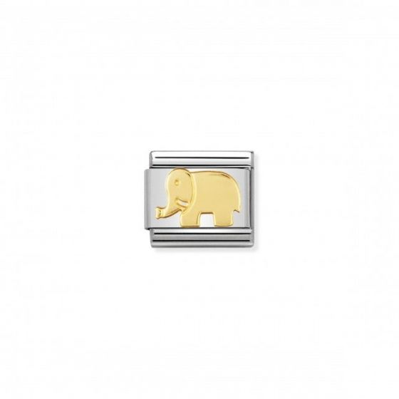 Nomination Classic Gold Animals of the Earth Elephant Charm 030112_08