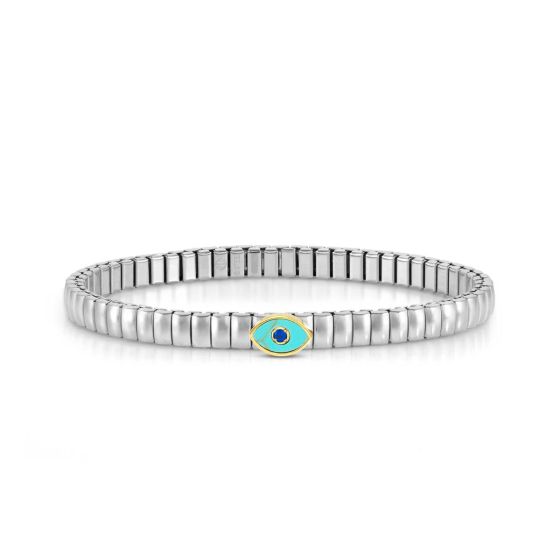 Nomination Extension Style Bracelet Steel and Cubic Zirconia Turquoise Eye 046008_112