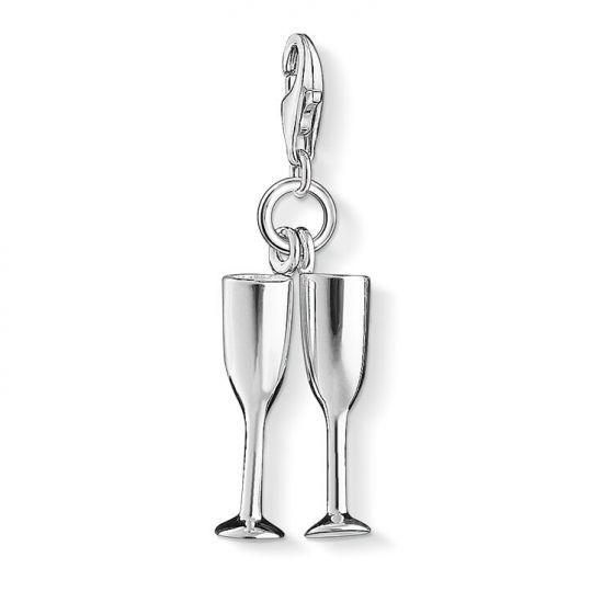 Thomas Sabo "Champagne Glasses" Charm Pendant 1288-001-12