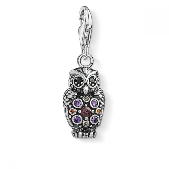 Thomas Sabo Charm Pendant - Sparkling Owl 