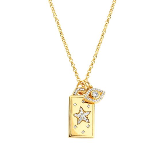 Nomination Talismani Necklace - Gold Plated and Zirconia Let Opportunity Light