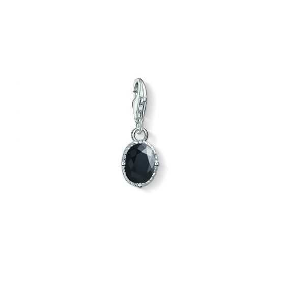 Thomas Sabo Charm Pendant - Black Stone