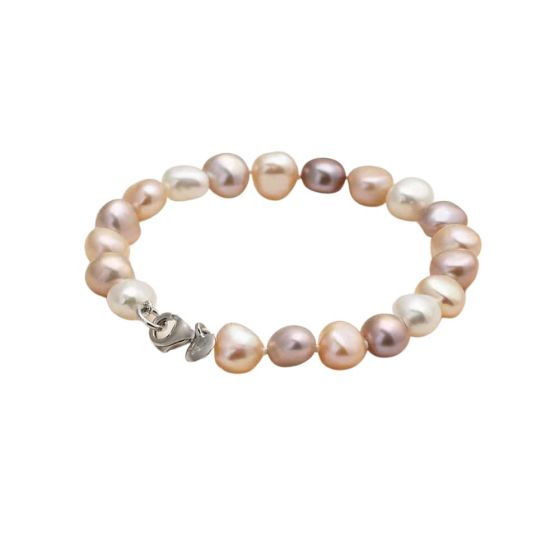 Jersey Pearl Multi Natural Baroque Pearl Bracelet