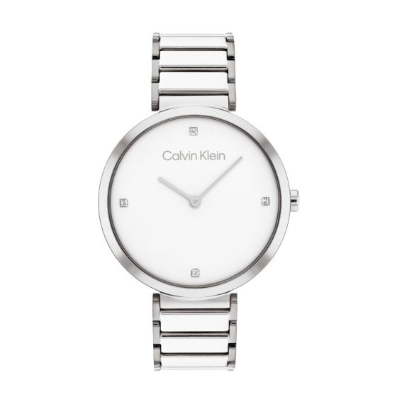 Calvin Klein Minimalistic T Bar Watch - Silver 25200137