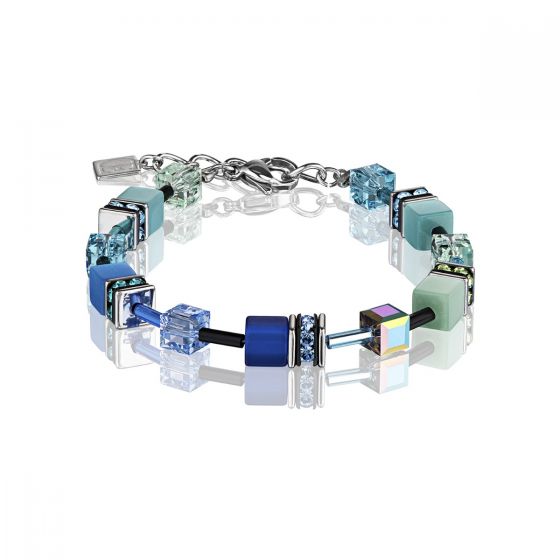 Buy Coeur De Lion Blue Green GEOCUBE Bracelet Online in UK