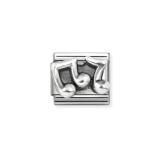 Nomination Classic Silver Oxidised Musical Notes Charm 330101/86