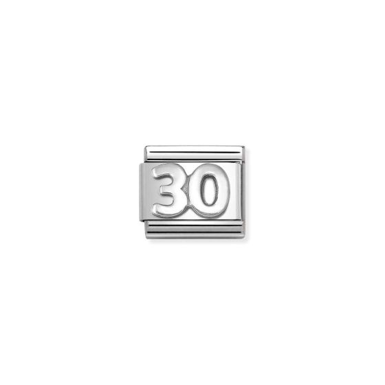 Nomination Classic Oxidised Silver Number 30 Charm 330101_58