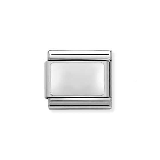 Nomination Classic Silver Blank Tile Engravable Charm