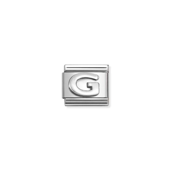 Nomination Classic Oxidised Silver Letter G Charm 330113_07