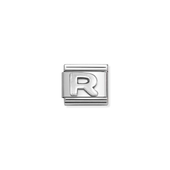 Nomination Classic Oxidised Silver Letter R Charm 330113_18