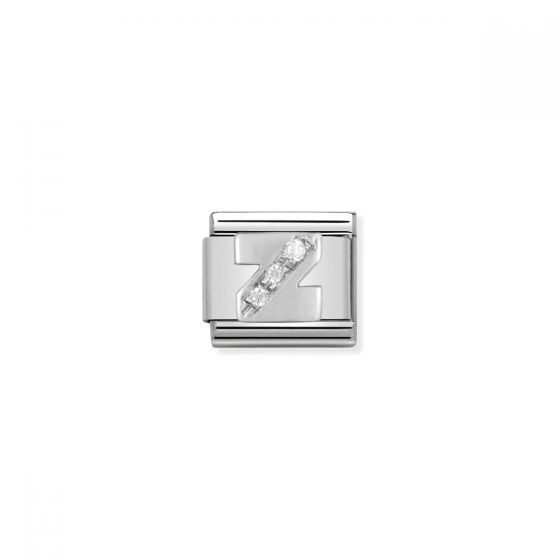 Nomination Silver and Zirconia Classic Letter Charm - Z