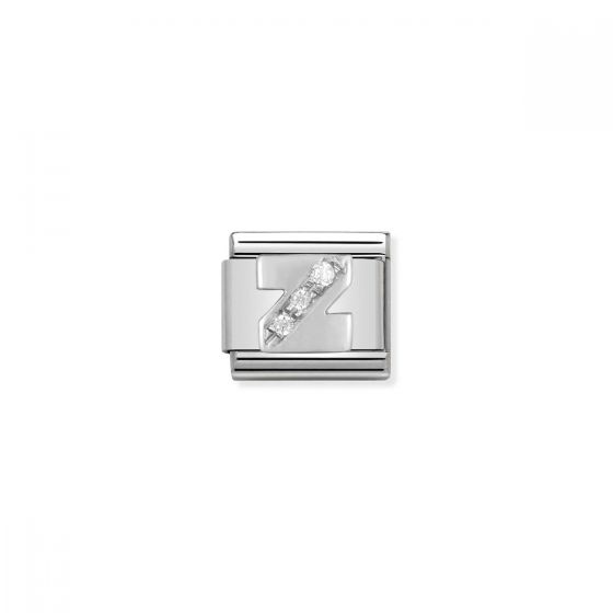 Nomination Silver and Zirconia Classic Letter Charm - Z