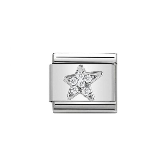 Nomination Classic Symbols - Cubic Zirconia and 925 Silver Asymmetric Star 330304_25