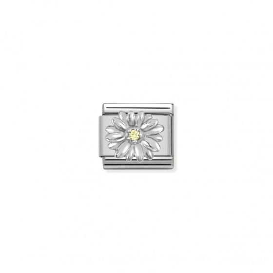 Nomination Classic Silver and Cubic Zirconia Daisy Charm 330311_13