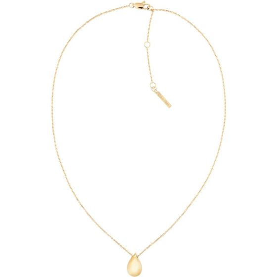 Calvin Klein Sculptured Drops Necklace - Gold Plated 35000084