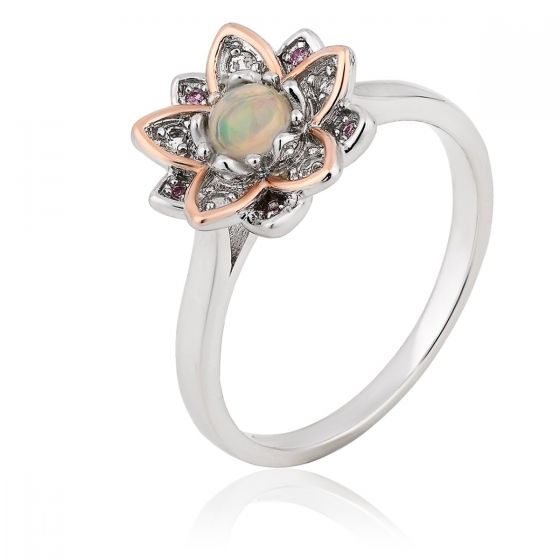 Buy Clogau Lotus Opal and Topaz Ring Online in UK