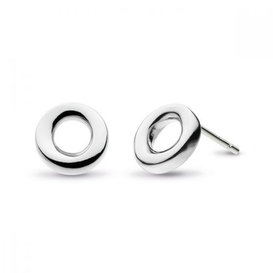 Kit Heath Bevel Cirque 9mm Stud Earrings - Silver