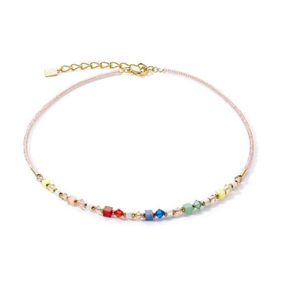 Coeur De Lion Princess Shape Mix Necklace - Multicolour 4239101500