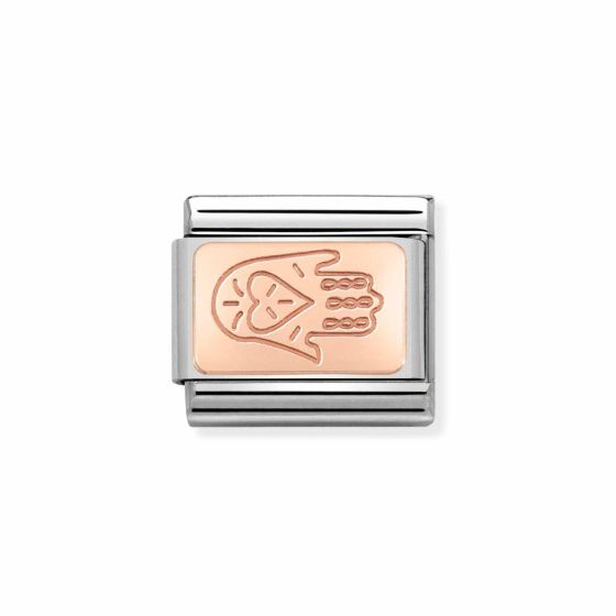 Nomination Classic 9k Rose Gold Hand of Fatima Charm