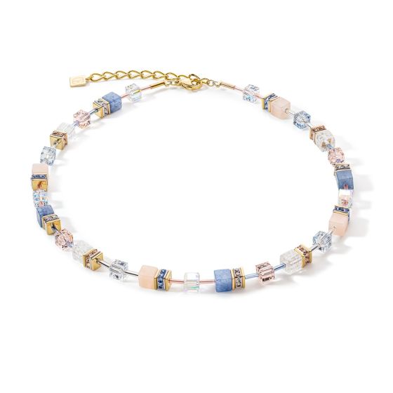 Coeur De Lion GeoCUBE Necklace - Iconic Precious Light Blue 4605100720