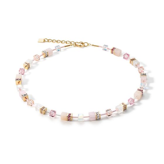 Coeur De Lion GeoCUBE Necklace - Iconic Precious Light Rose 4605101920