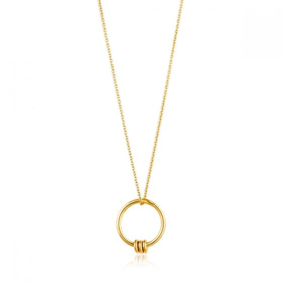 Ania Haie Modern Circle Necklace - Gold