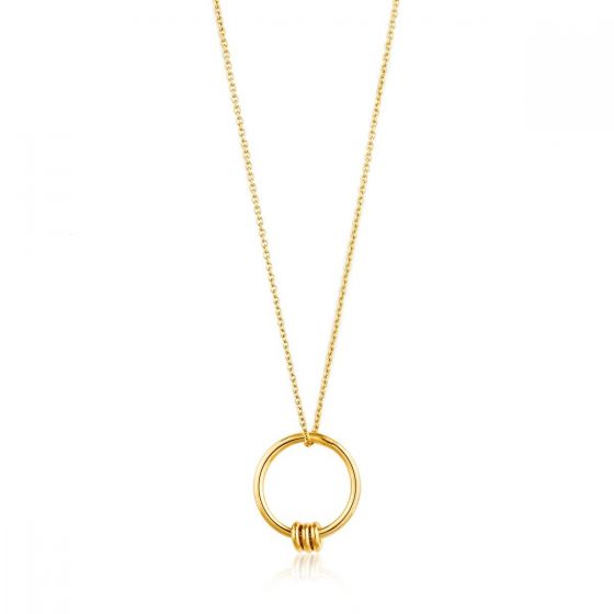 Ania Haie Modern Circle Necklace - Gold