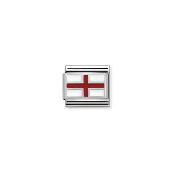 NOMINATION Composable Classic FLAGS in st.steel, enam.sterling silver England