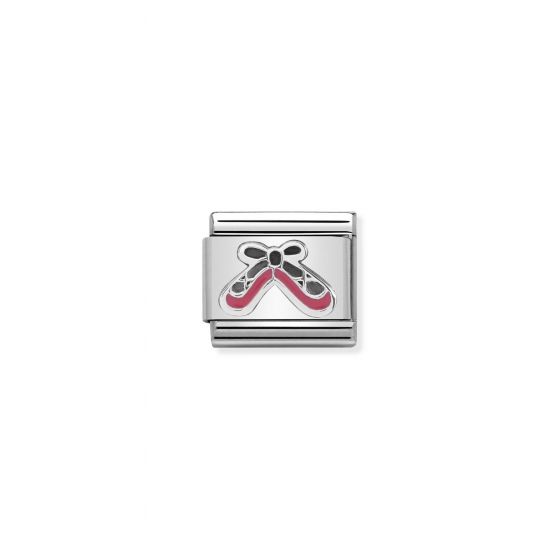 NOMINATION Composable Classic SYMBOLS in stainless steel . enamel and silver 925 Ballet shoes