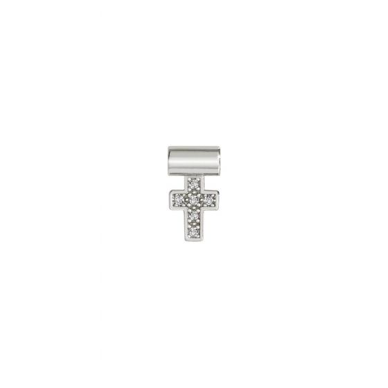 NOMINATION SeiMia SYMBOLS in 925 silver and zircons cross