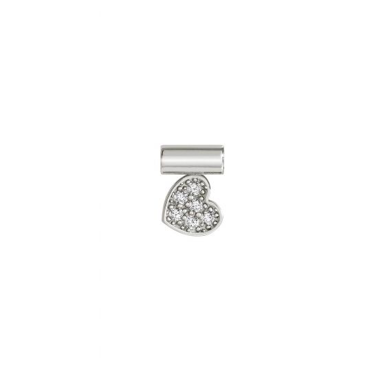 NOMINATION SeiMia SYMBOLS in 925 silver and zircons Heart