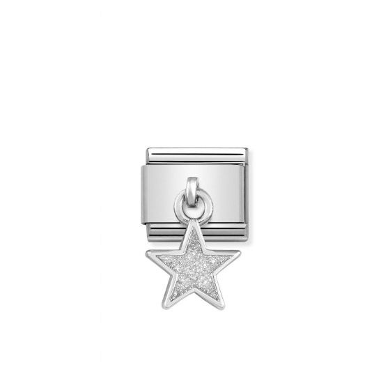 NOMINATION Composable Classic CHARMS steel. 925 silver and enamel Glitter Star