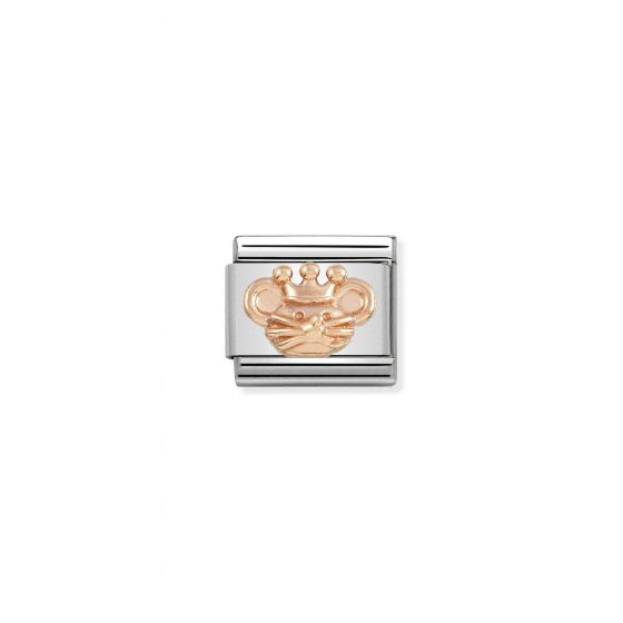 NOMINATION Composable Classic RELIEF SYMBOLS stainless steel and gold 9k (16_King Rat)