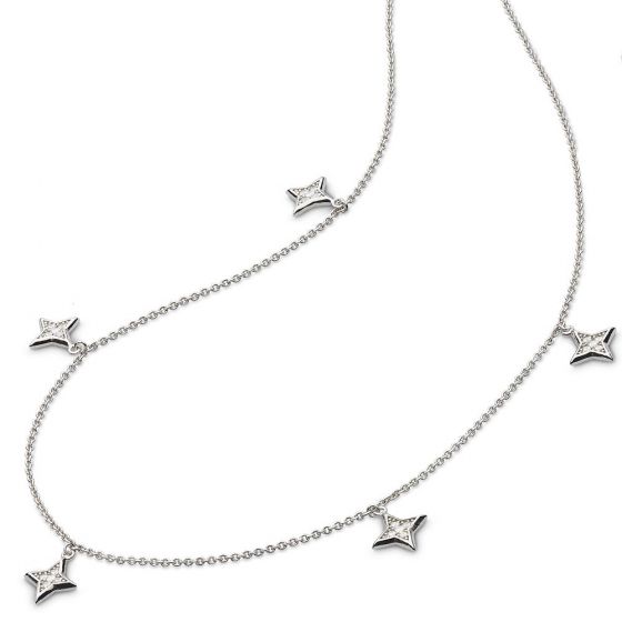 Kit Heath Empire Astoria Starburst CZ Stars Necklace