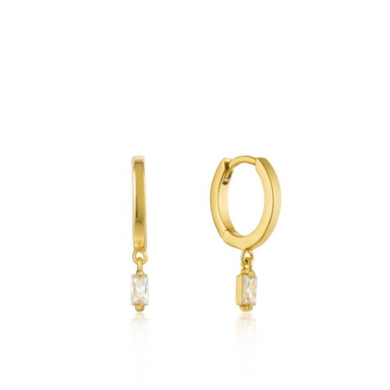 Ania Haie Glow Huggie Hoop Earrings - Gold
